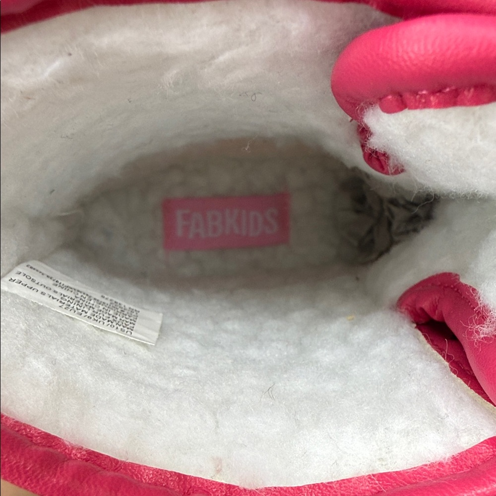 Fabkids Ombre Glitter Lace up Duck Boot in Hot Pink Size 10 NWT - Picture 7 of 7